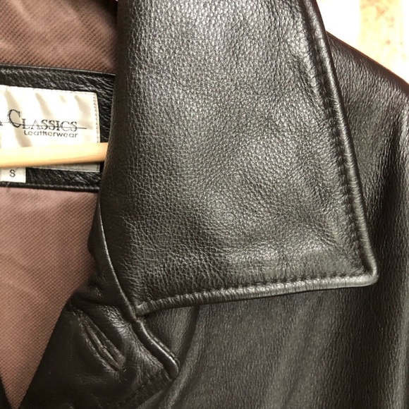 Vintage Chocolate Brown Buttery Soft Leather Jacket Small - Picture 13 of 13